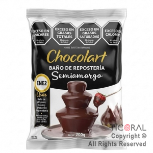 CHOCOLATE CHOCOLART PARA CASCADA SEMIAMARGO x 500 GR